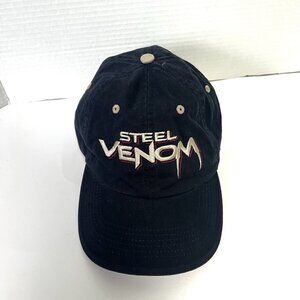 Jhats Steel Venom Adult Size Baseball Hat Valleyfair‎ Cap Black Embroidered Logo